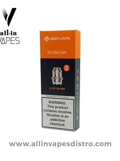 Geekvape Z series 0.15 ohm coil Pack x 5unds