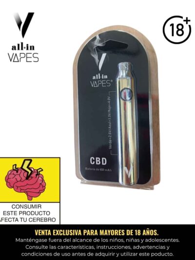 All in Vapes Pen Battery 650 mAh